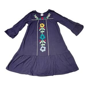 Hanna Andersson Wintry Wonderland Embroidered Dress Size 10